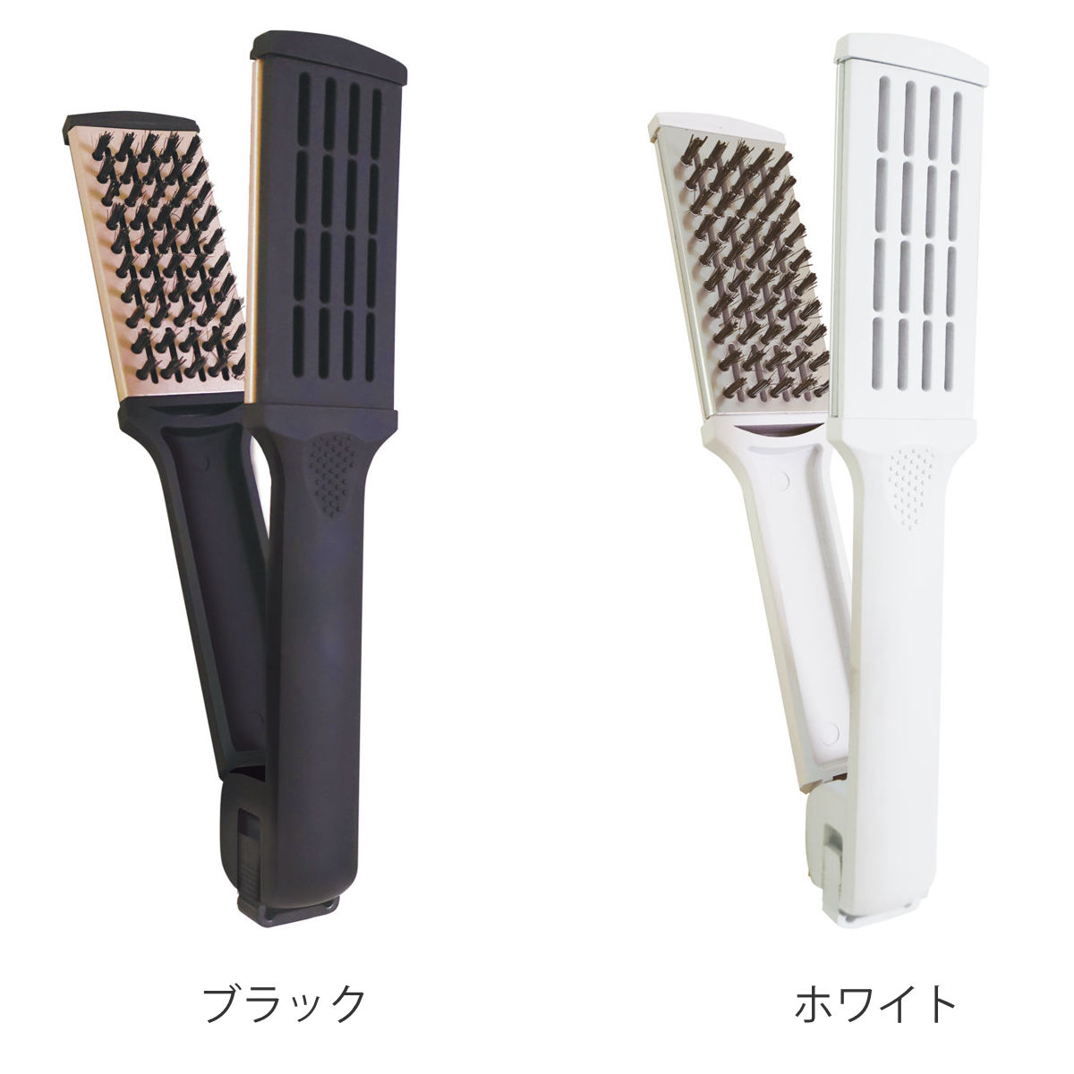 ブラシ ツインへアブラシ 挟む コンパクト ド...の詳細画像1