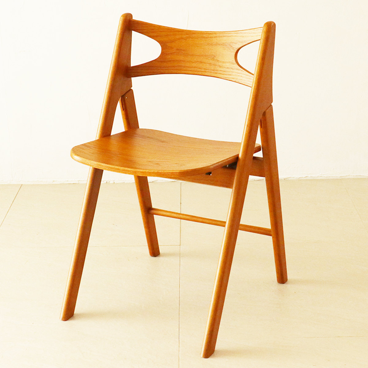 チェア 座面高44cm 折りたたみ 木製 天然木 フォールディングチェア spera （ チェアー イス 椅子 いす 折り畳み ダイニングチェア デスクチェア 完成品 ）