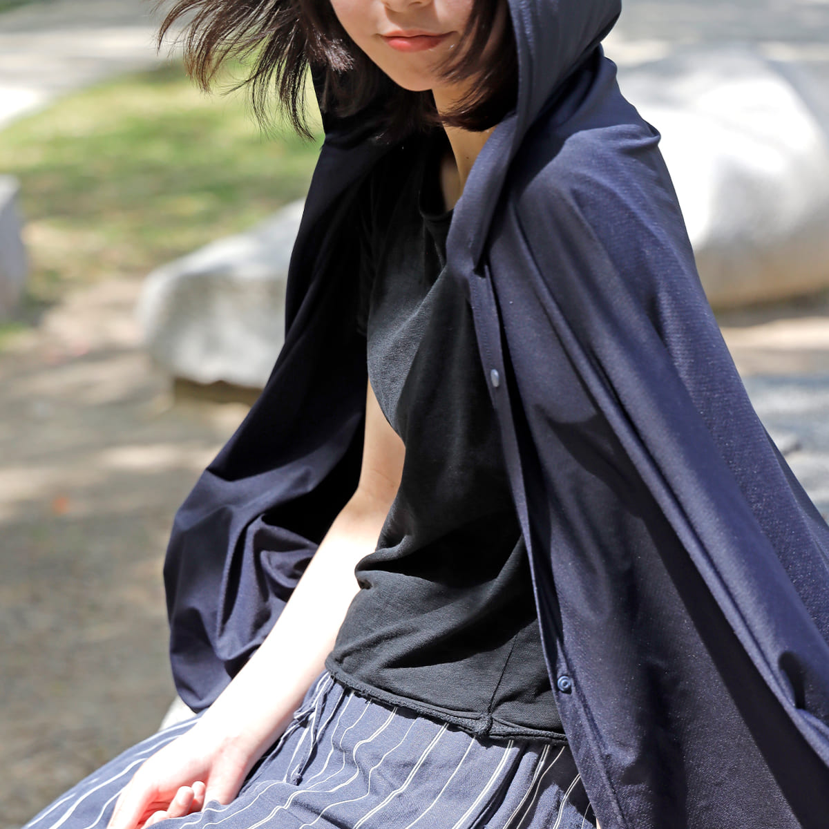 特典付き 冷感ポンチョ -15度 ULTRA COOL UV PONCHO SOLLESS UVカット