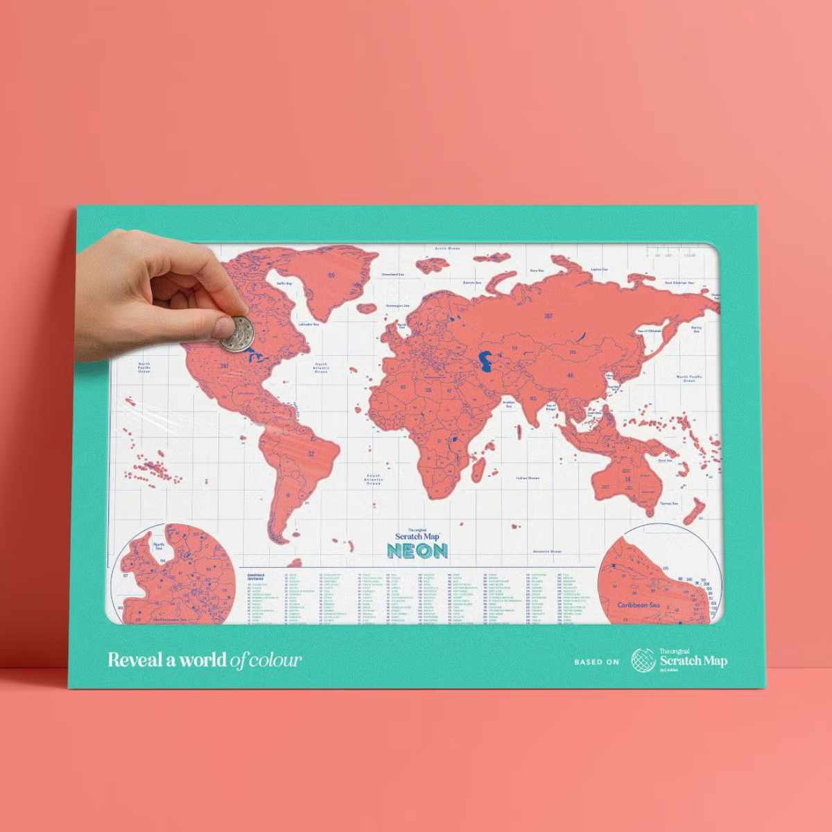 SUCK UK スクラッチマップ インテリア 世界地図 地球 （ サックユーケー 地図 マップ 旅 旅行 記録 世界 削る 行ったことある国 塗りつぶし ）