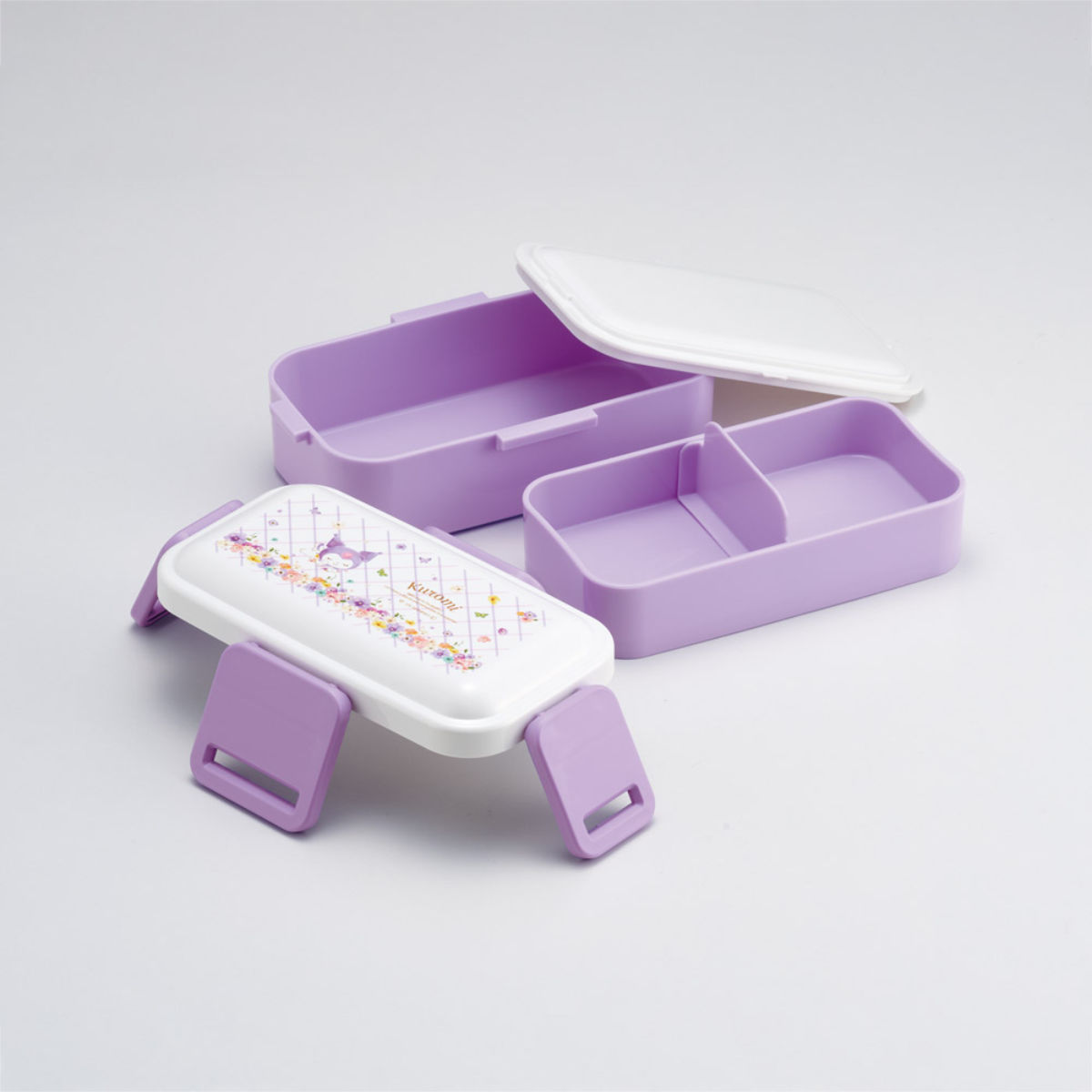 咎狗の血　弁当箱　ランチセット スケーター 弁当箱 2段 600ml 2段ふわっと弁当箱 クロミパステル水彩花
