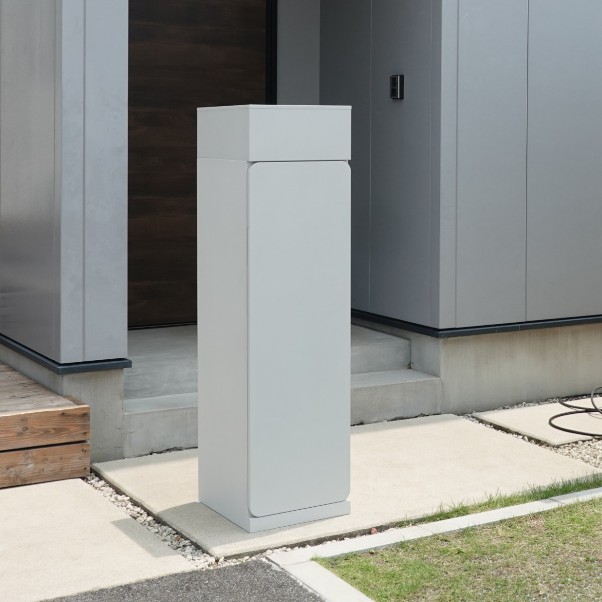 宅配ボックス 郵便ポスト 門柱 AXENT DOOR インターホン穴無 （ ポスト