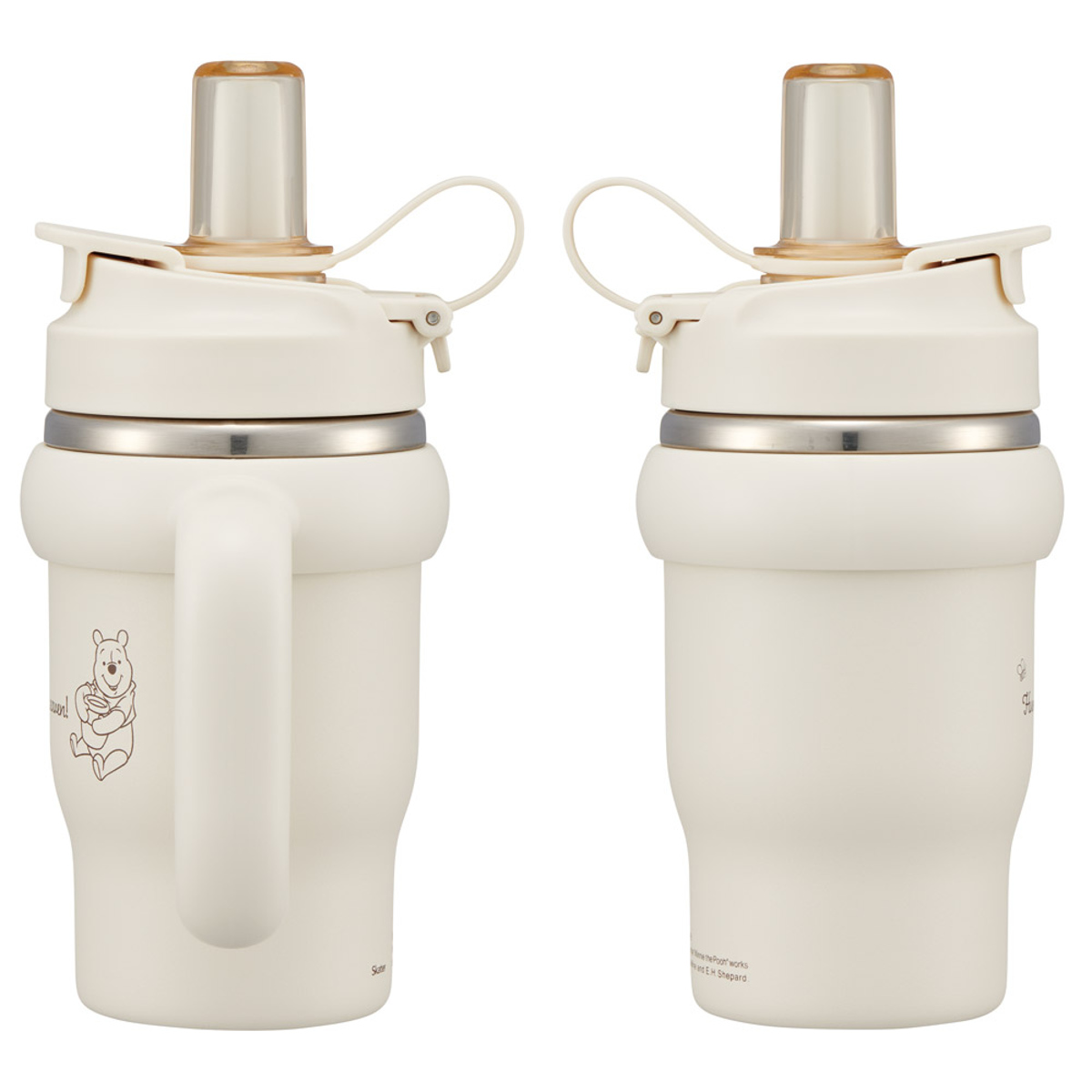 水筒 タンブラー スケーター 水筒 570ml ハンドル付ストロータンブラー プーさん