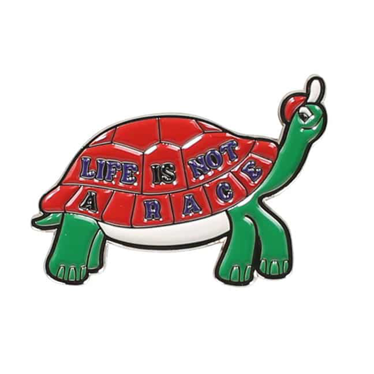 ピンバッチ PINZ アニマル LIFE IS NOT A RACE TORTOISE （ バッチ ピンズ バッジ バッヂ ブローチ ピンバッジ 雑貨 インテリア おしゃれ ダルトン DULTON ）