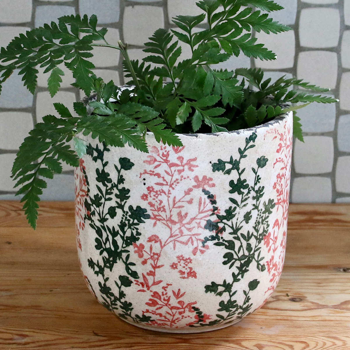 ポット ブルーミー セラミックポット ピンク Lサイズ （ 植木鉢 フラワーポット プラントポット プランターポット 鉢 鉢植え セラミック ）