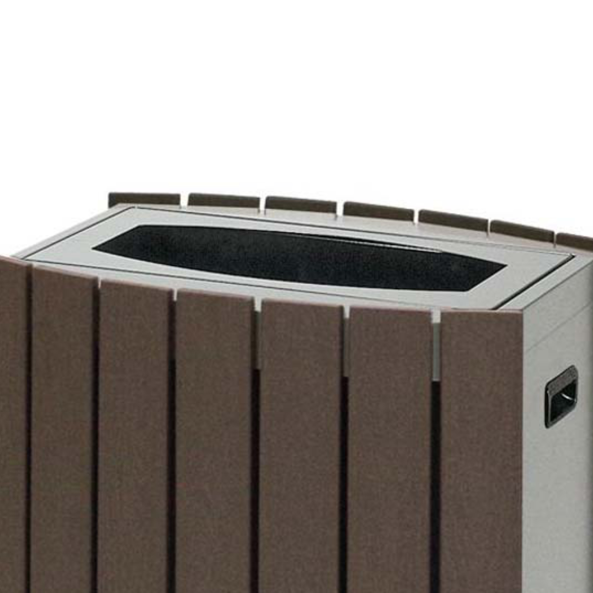 屋外用ゴミ箱 43L 長穴 クリンボックス 業務用 （ 法人限定 業務用ダストボックス ごみ箱 木目調 おしゃれ スリム ）_2