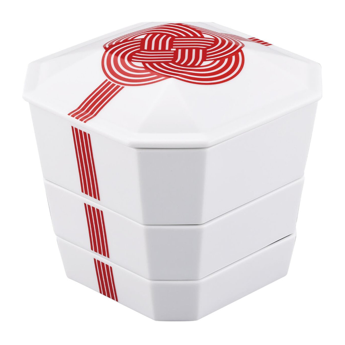3段重箱 隅切 陶磁器 （ 食洗機対応 電子レンジ対応 磁器 日本製 お重 3段 陶器 ）_14