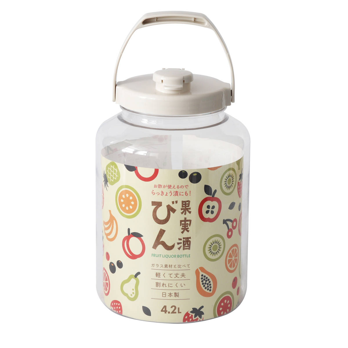 TAKEYA（タケヤ） 梅酒容器 保存容器 果実酒びん R型 4.2L 3個セット