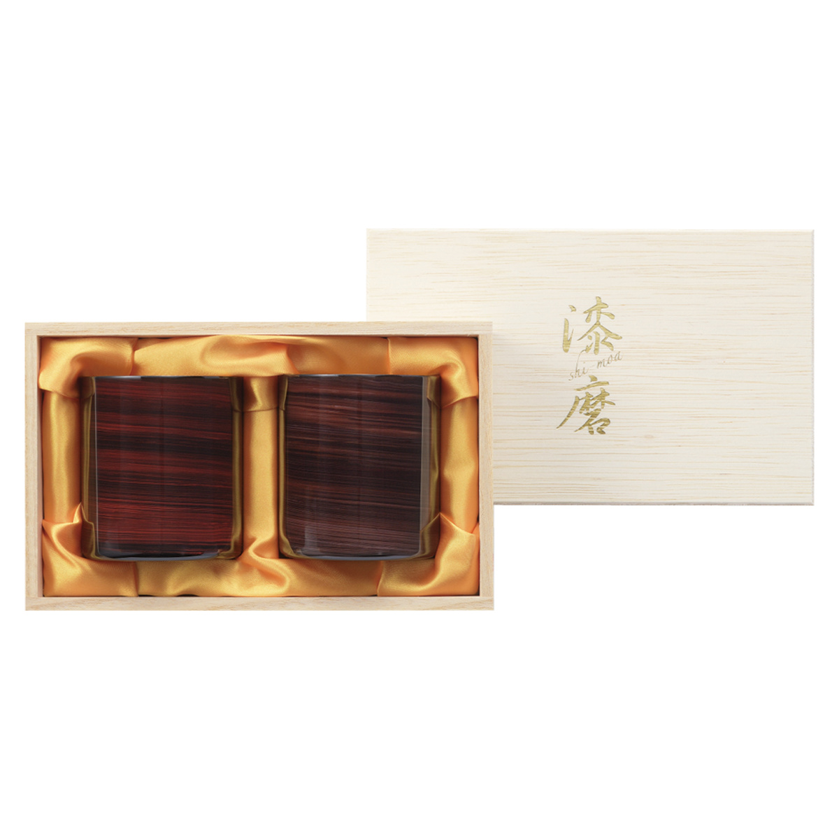 タンブラー 漆磨 ロックタンブラー2PC 暁月・紫影 （ 250ml ステンレス 保冷 保温 2重構造 ）