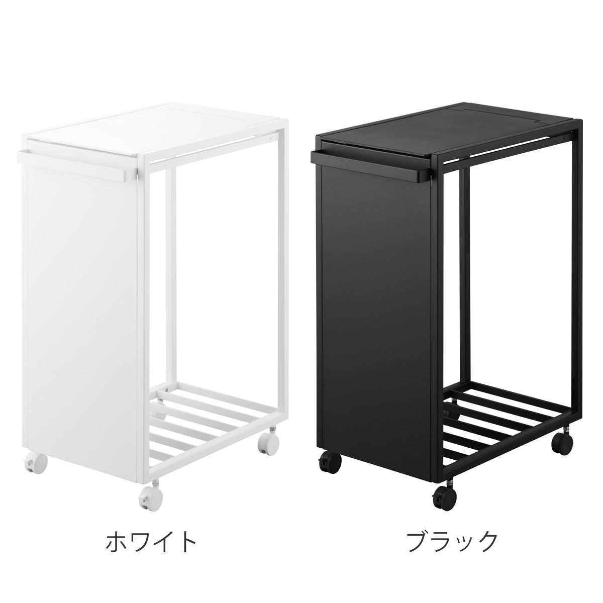 特典付き 山崎実業 tower スリム蓋付き目隠しダストワゴン タワー 45L （ 4903208106399 タワーシリーズ ダストボックス ごみ箱 ゴミ箱 蓋付き ）_5