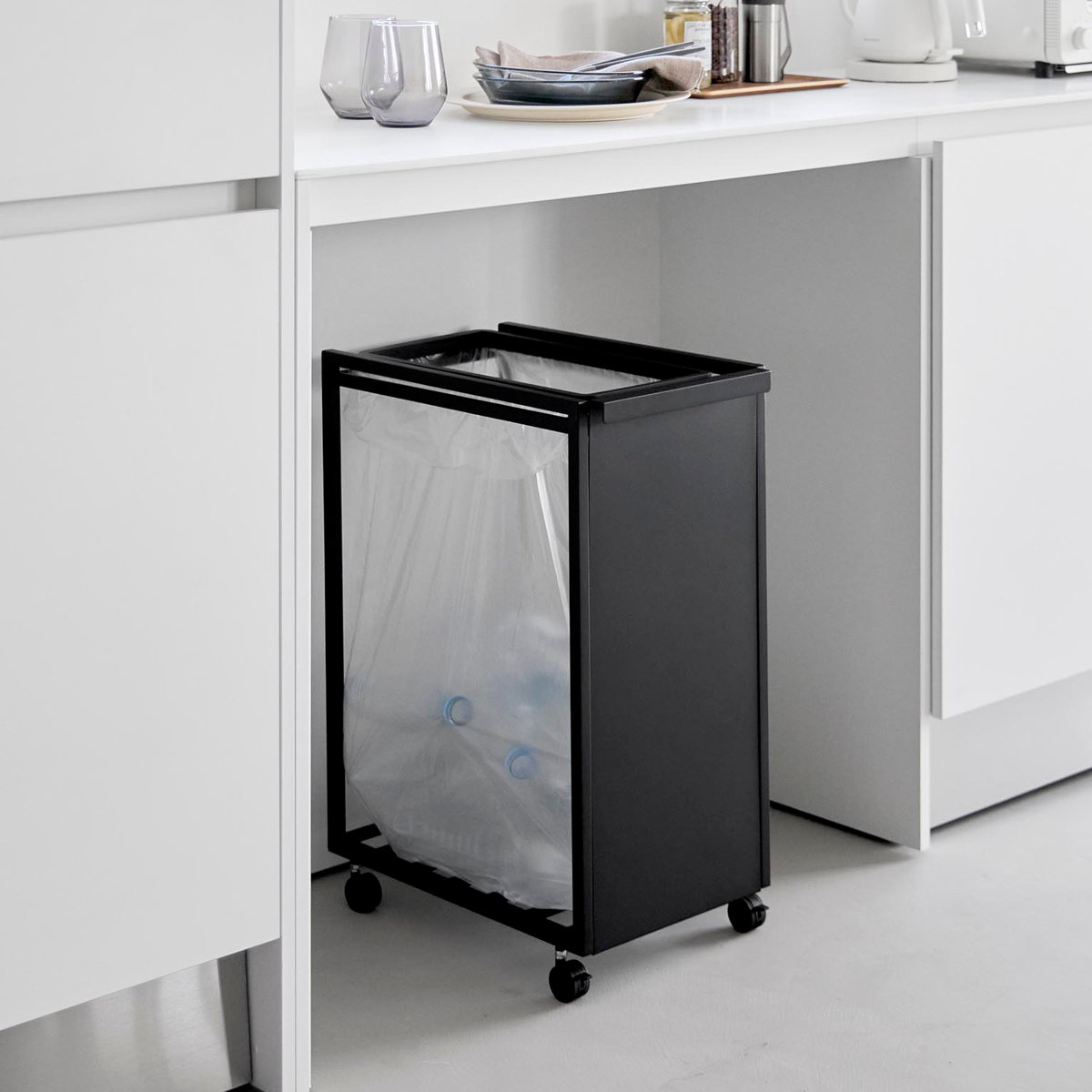 tower 特典付き 山崎実業 スリム目隠しダストワゴン タワー 45L