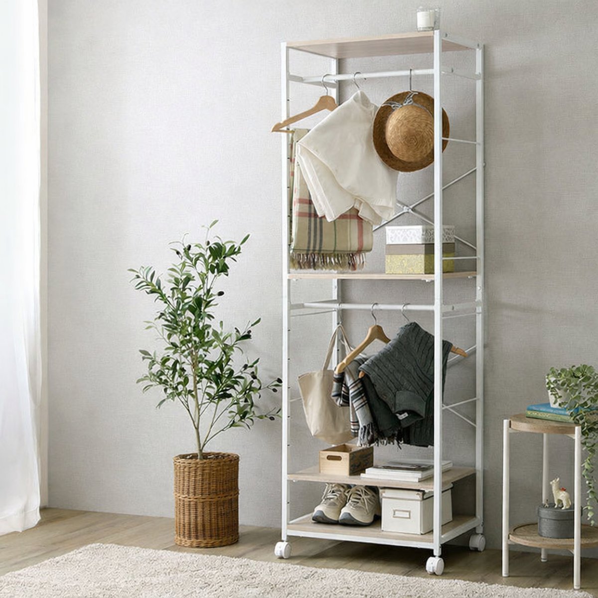 ハンガーラック 幅60cm キャスター付き 高...の詳細画像5