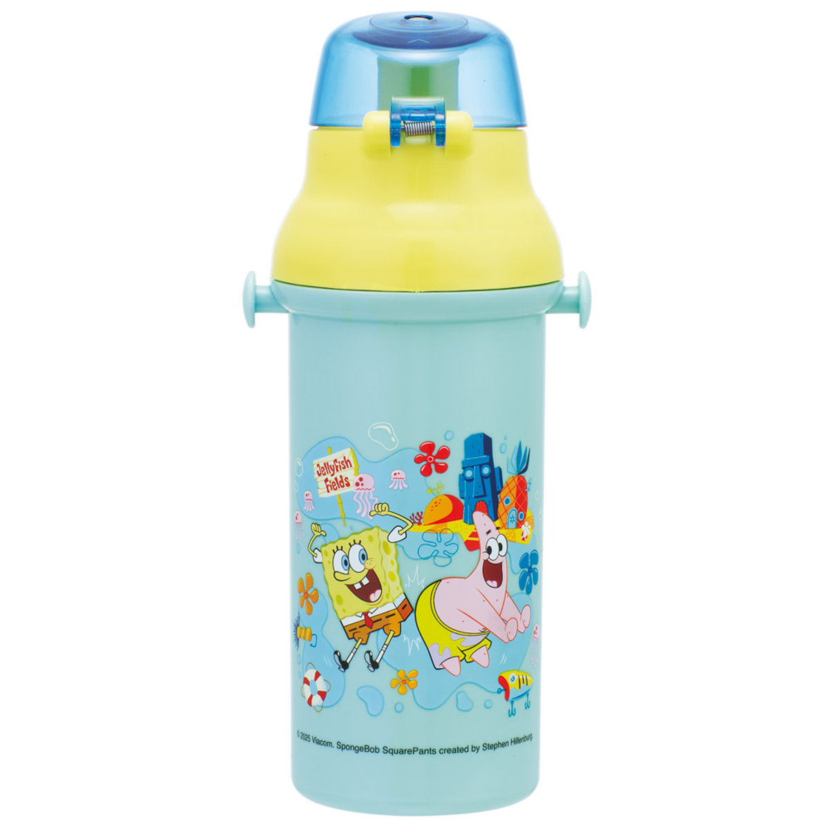 水筒 480ml 直飲プラワンタッチボトル スポンジ・ボブ （ 子供用