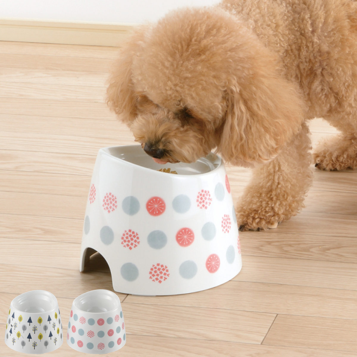 ペット食器 ワンちゃんの高さがある食器 S （ リッチェル ペットボウル 脚付き 高さがある 犬用 ペット用 餌皿 エサ皿 食べやすい ）