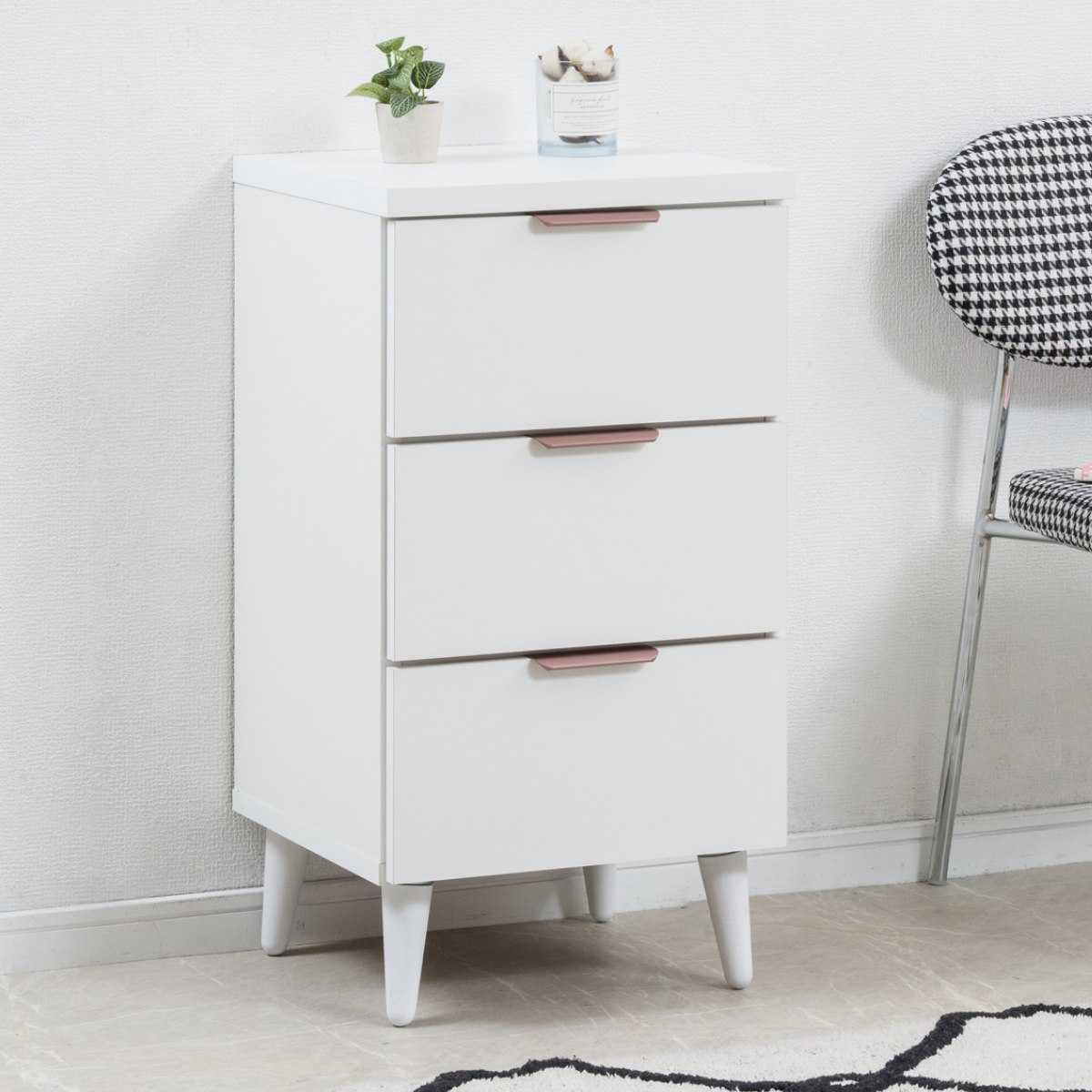 �`�F�X�g ��40cm 3�i ���{�� �T�C�h�`�F�X�g Rose Quartz �i �z���C�g �I ���b�N ���o�� �r�t�� ���[ �����i �j