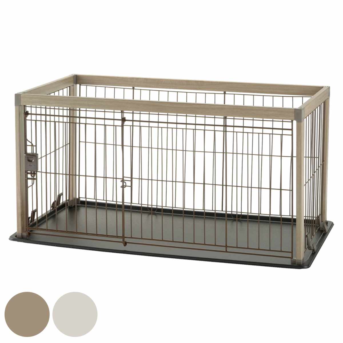 リッチェル アルミフレームペットサークル 110-60 (犬小屋・ケージ