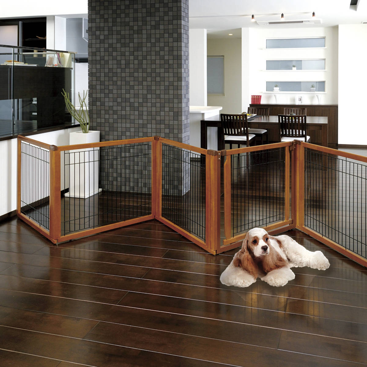 リッチェル 木製3WAYサークル 6面70H (犬小屋・ケージ) 価格比較