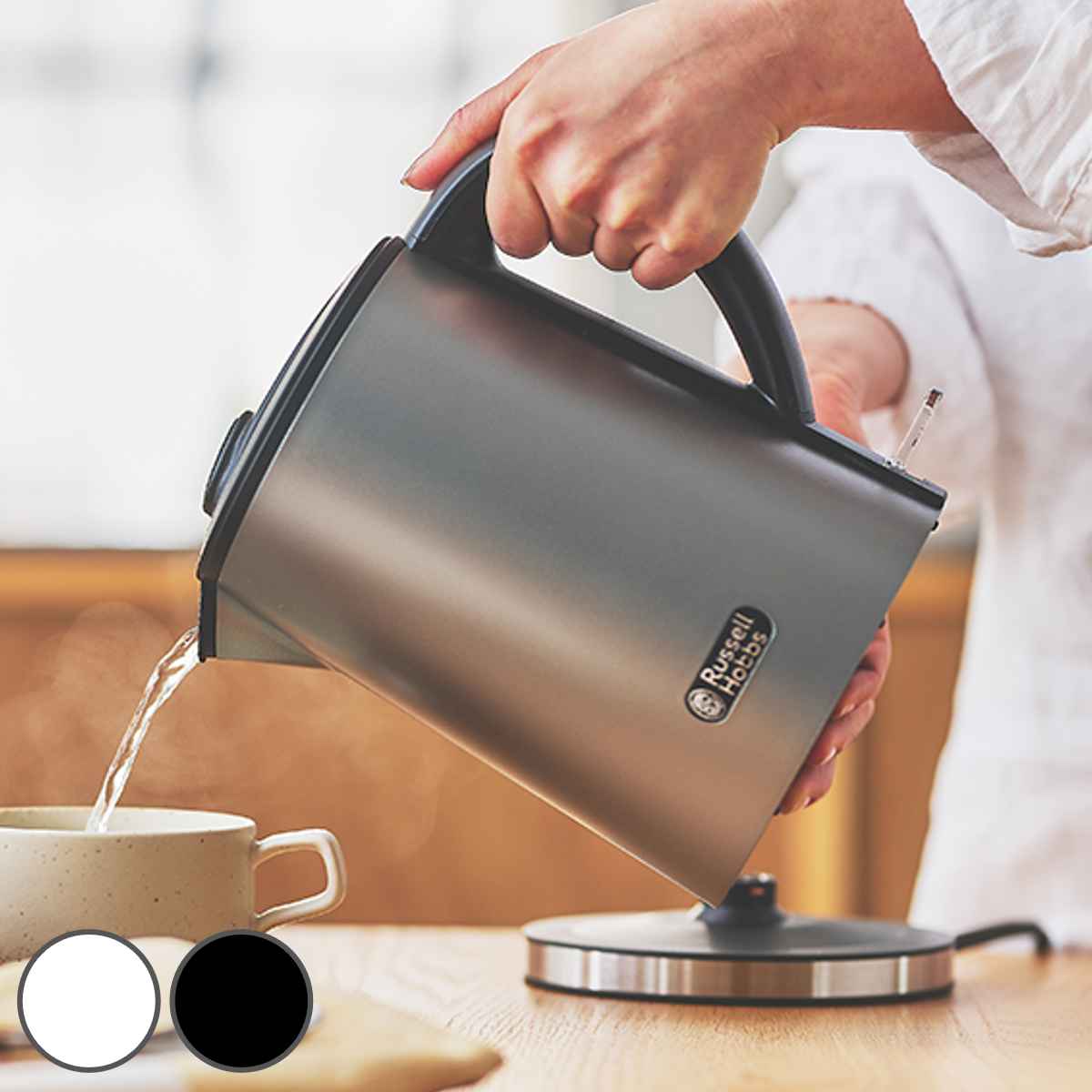 RUSSELL HOBBS（ラッセルホブス） 電気ケトル 0.8L ステンレス製 