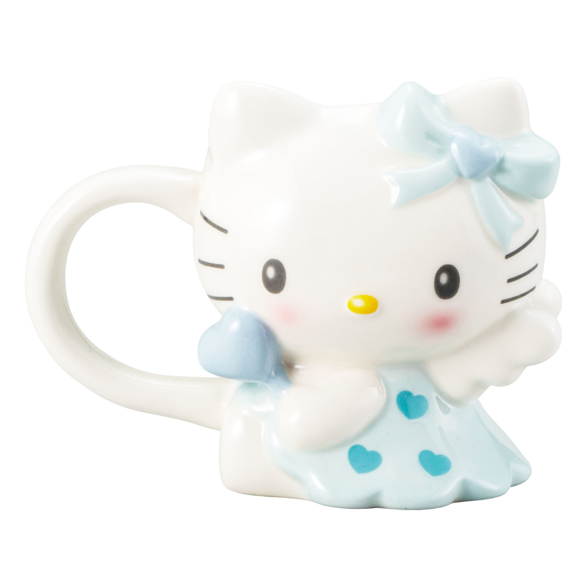 サンリオ　ハローキティ　天使　マグカップ　レトロ　希少　コレクション サンアート マグカップ ダイカットマグ エンジェルハローキティ