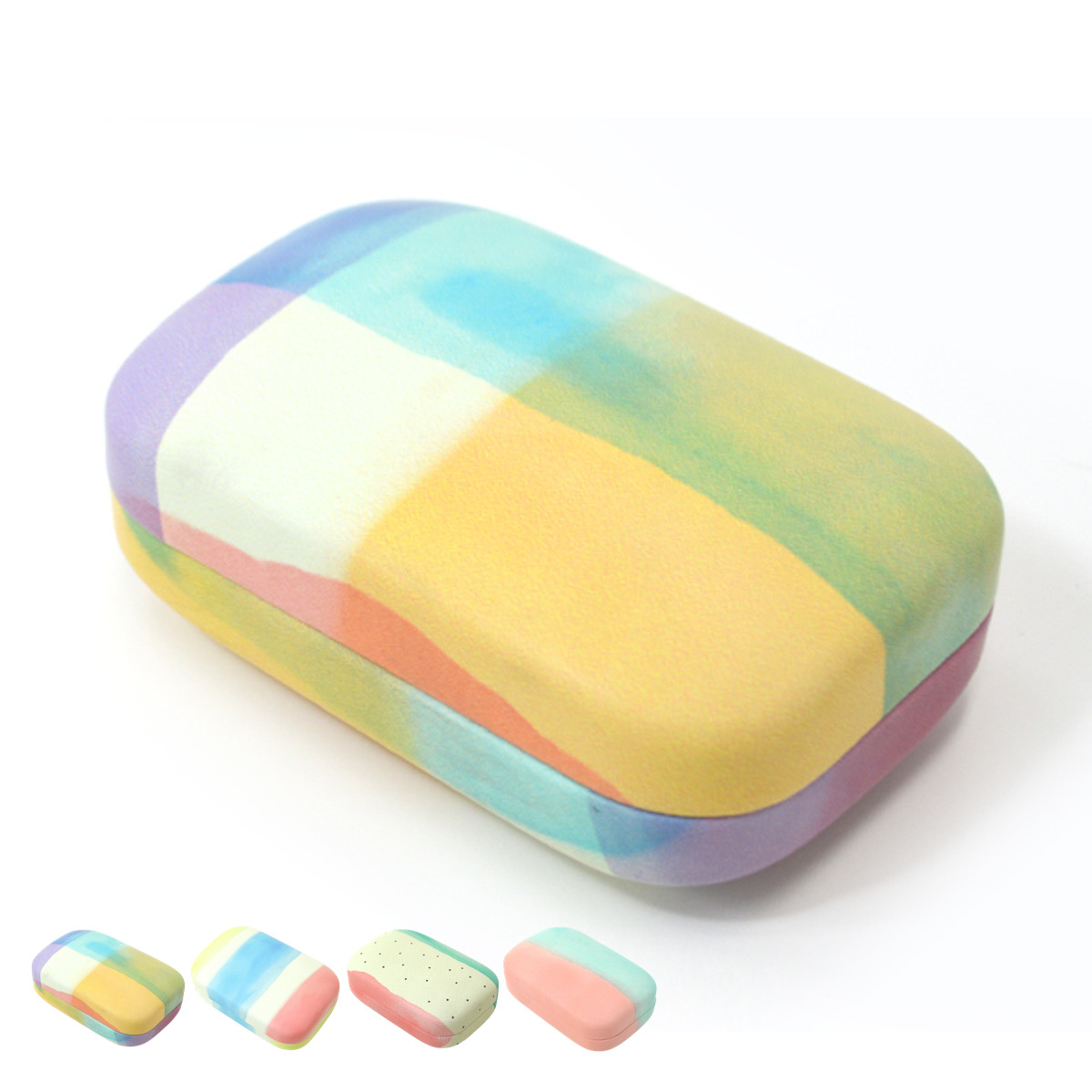 ケース HOLONICAL マルチケース （ アクセサリーケース ジュエリーケース ミラー付き 持ち歩き 携帯 コンパクト ミラー 鏡 ）