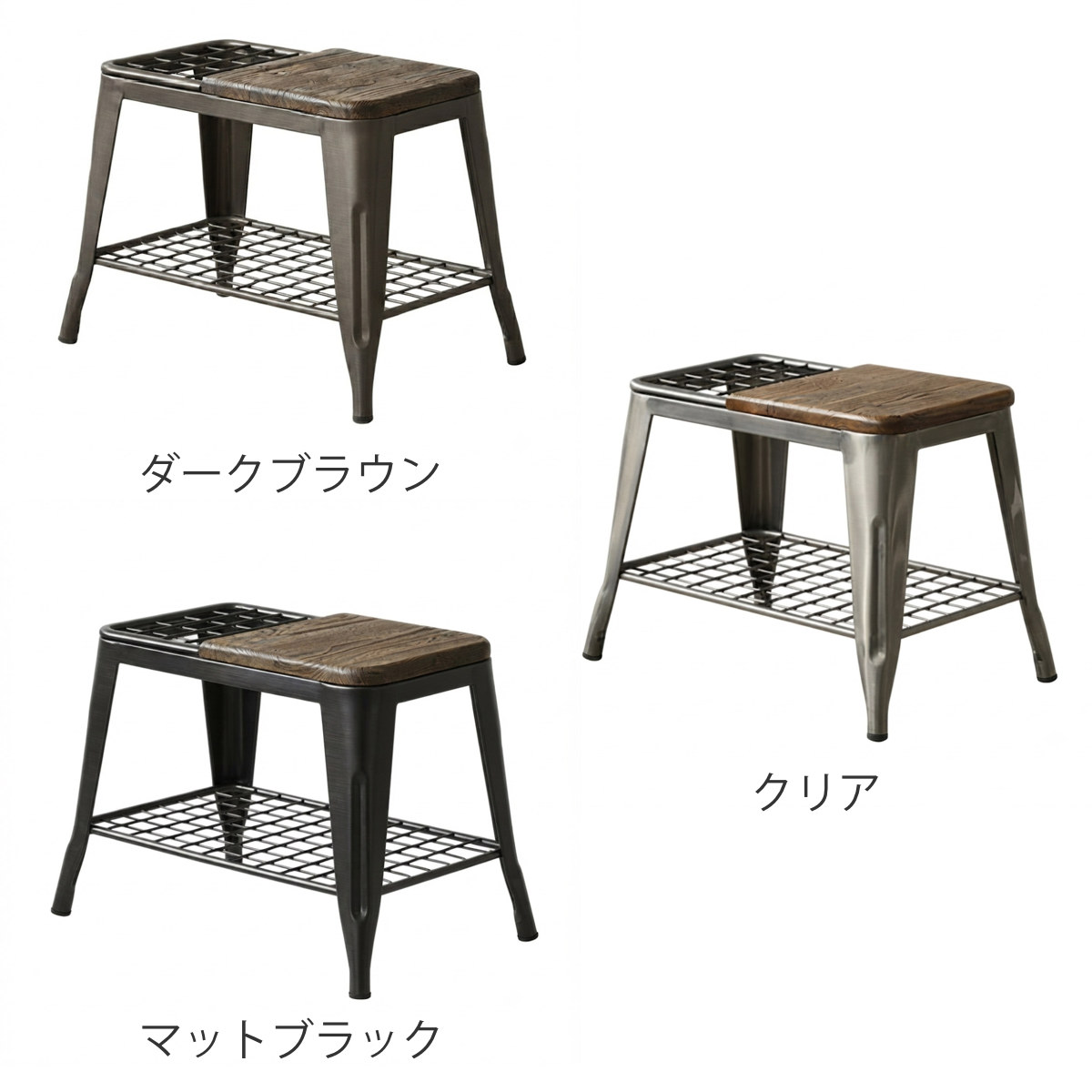 アンブレラスタンドベンチ 幅60.5cm 傘立...の詳細画像3