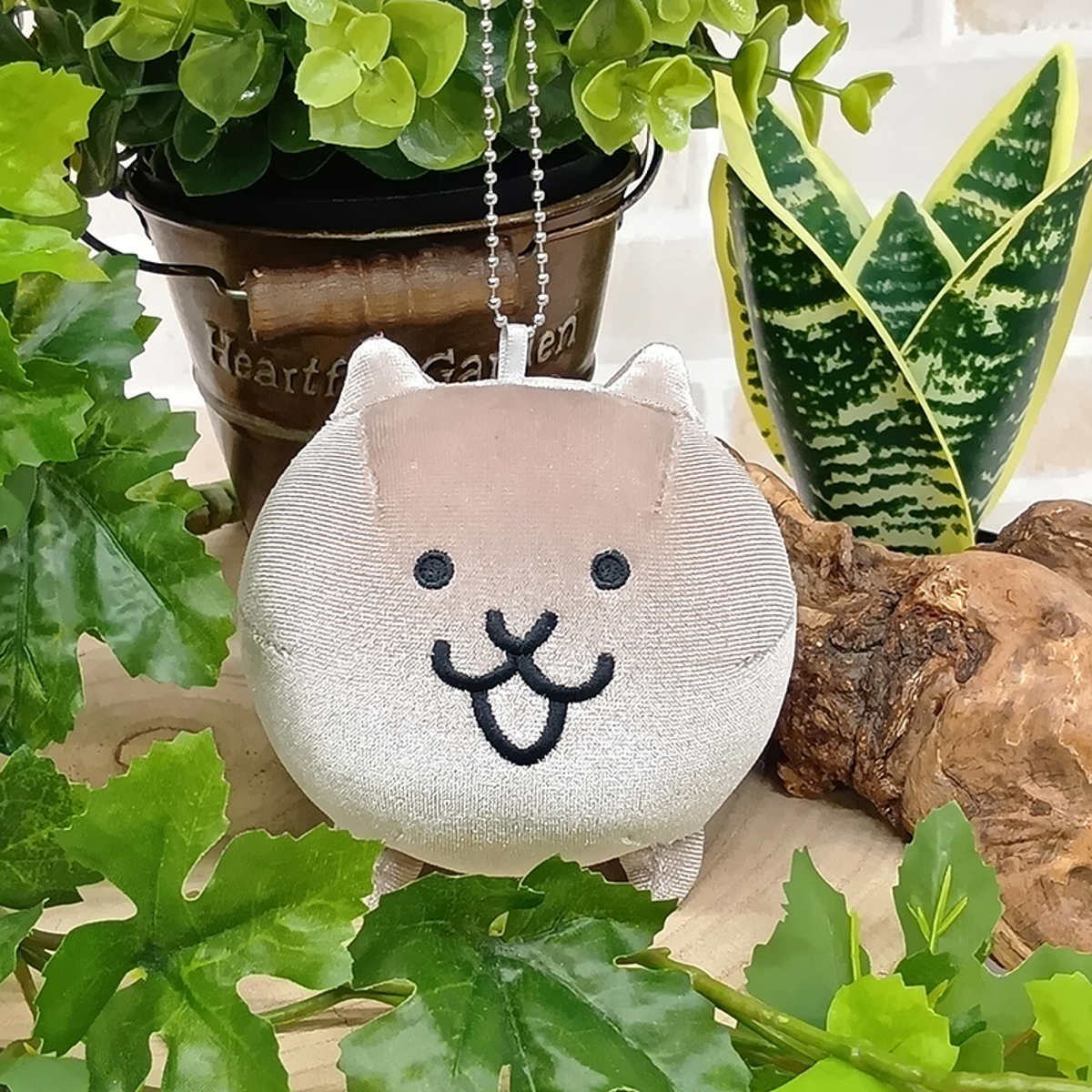 ぬいぐるみ にゃんこ大戦争 メタルネコ SS キーチェーン付き （ ぬいぐるみキーホルダー マスコット キーホルダー 猫 もちもち 雑貨 かわいい ）