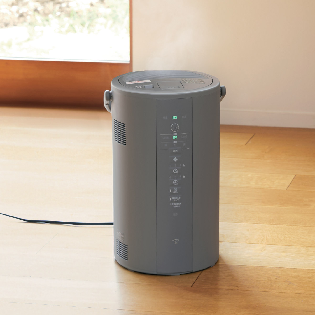 象印（ZOJIRUSHI） 加湿器 スチーム式 4L 広口容器 フィルター不要