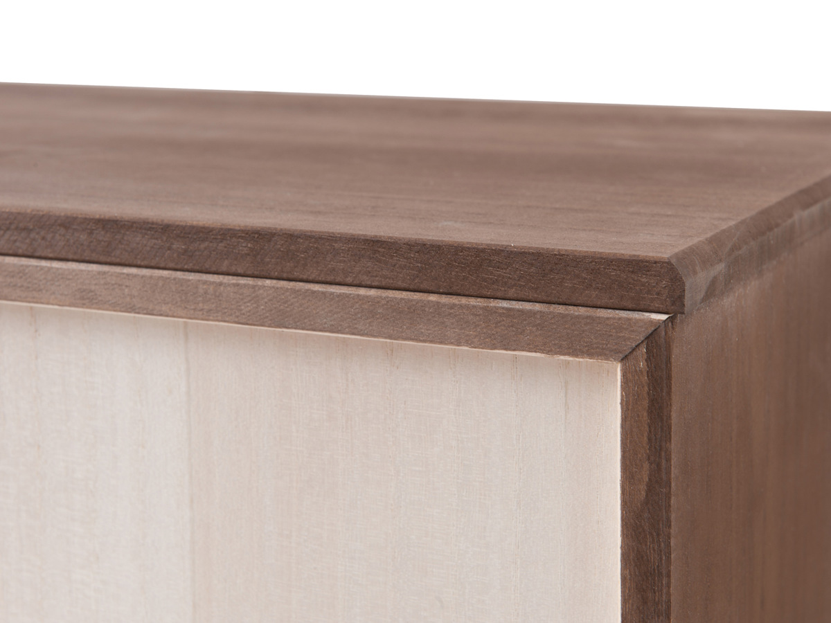 桐タンス 6段 洋風チェスト モダンデザイン 幅71cm （ タンス たんす