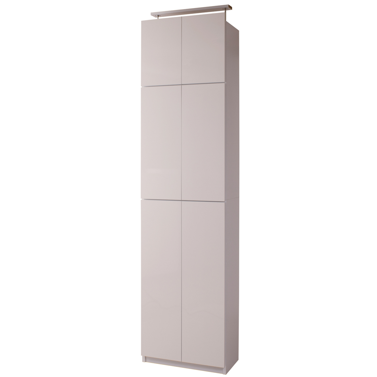 突っ張り 壁面収納 扉タイプ キャビネット 幅60cm 耐震 日本製 （ 壁面家具 つっぱり 転倒防止 ハイグロス 大量収納 簡単設置 半完成品 F★★★★ ）_20