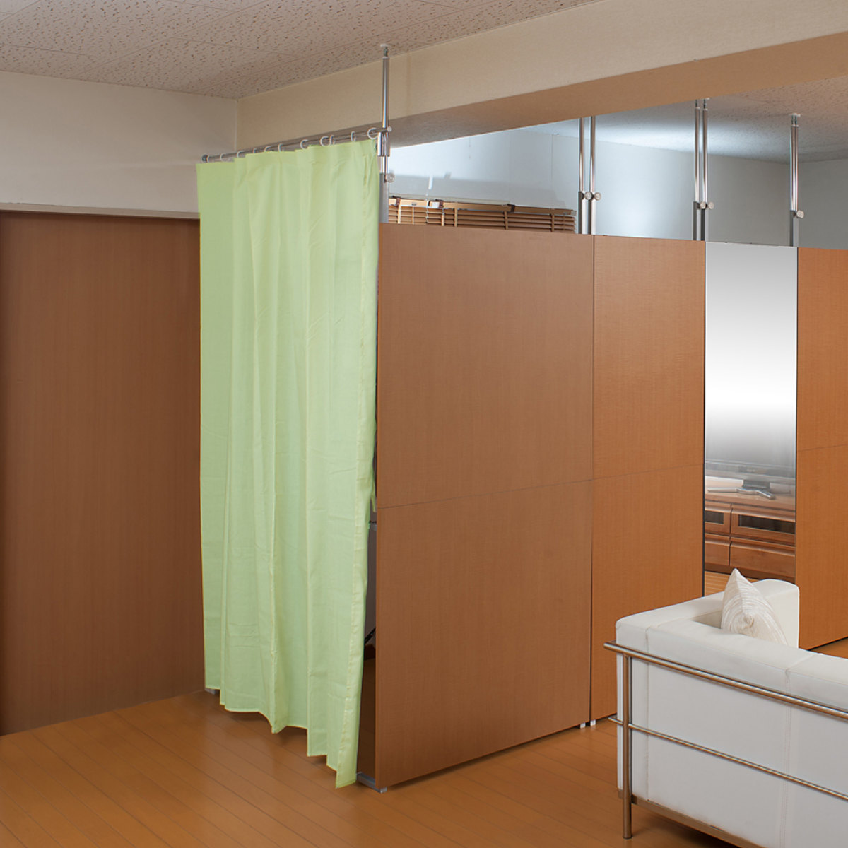 突っ張りパーテーション用ドアカーテン （ 突っ張り パーテーション カーテン 伸縮 間仕切り 目隠し ドアカーテン ）_21