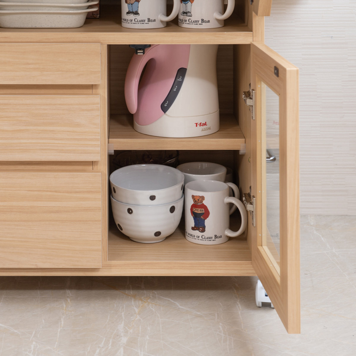 キッチンワゴン バタフライ 両バタ 日本製 約幅90cm （ キッチン