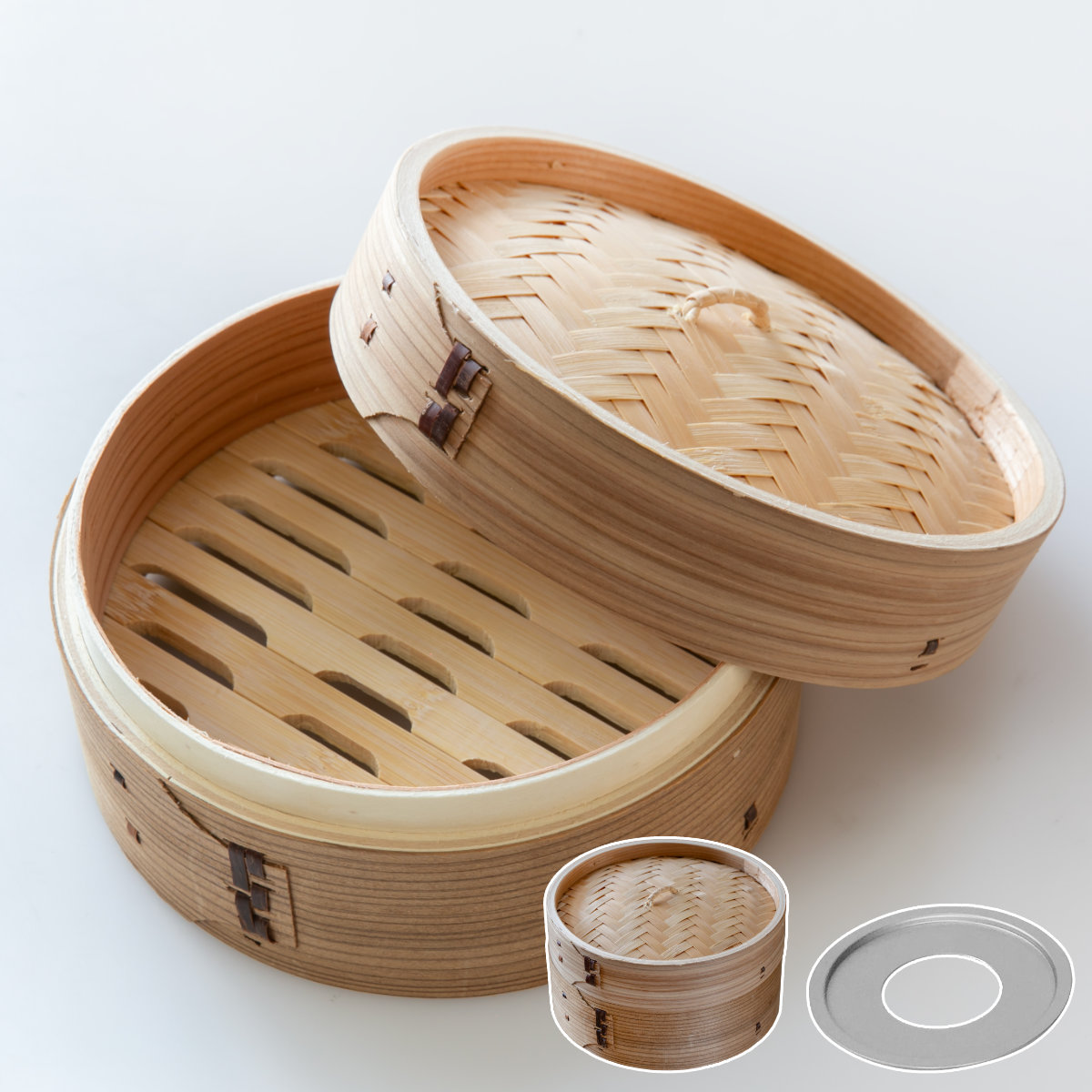 せいろ15cm+蒸し板セット 蒸籠 （ せいろ 蒸し板 受け台 セット 蒸し器