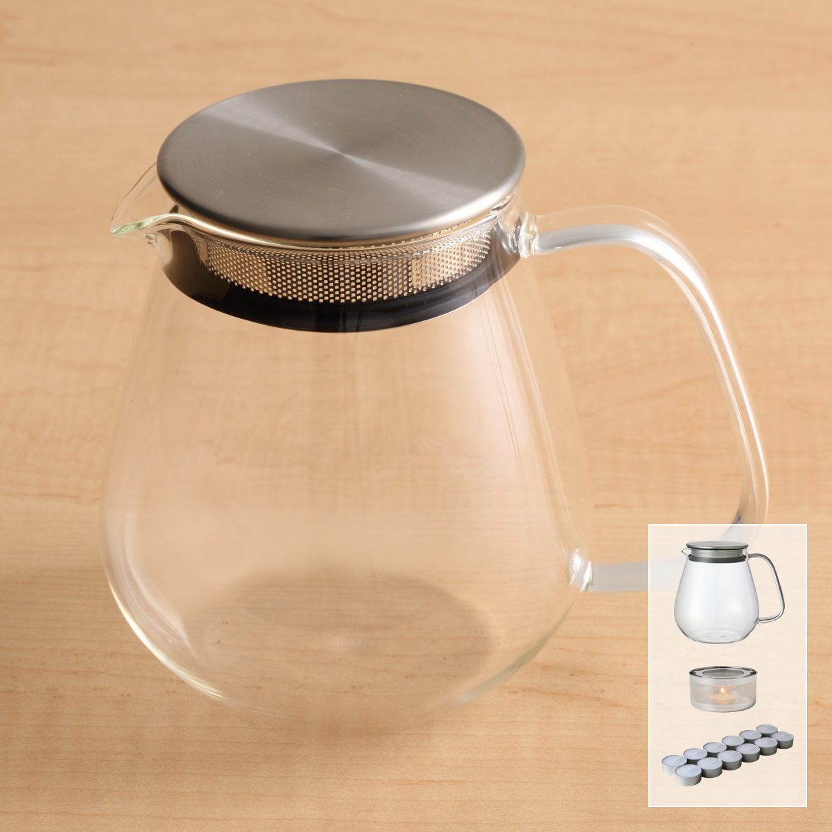 KINTO �L���g�[ UNITEA �|�b�g 720ml �E�H�[�}�[�Z�b�g �i �����^�b�`�e�B�[�|�b�g �e�B�[�E�H�[�}�[ �e�B�[�L�����h�� �ϔM�K���X �j