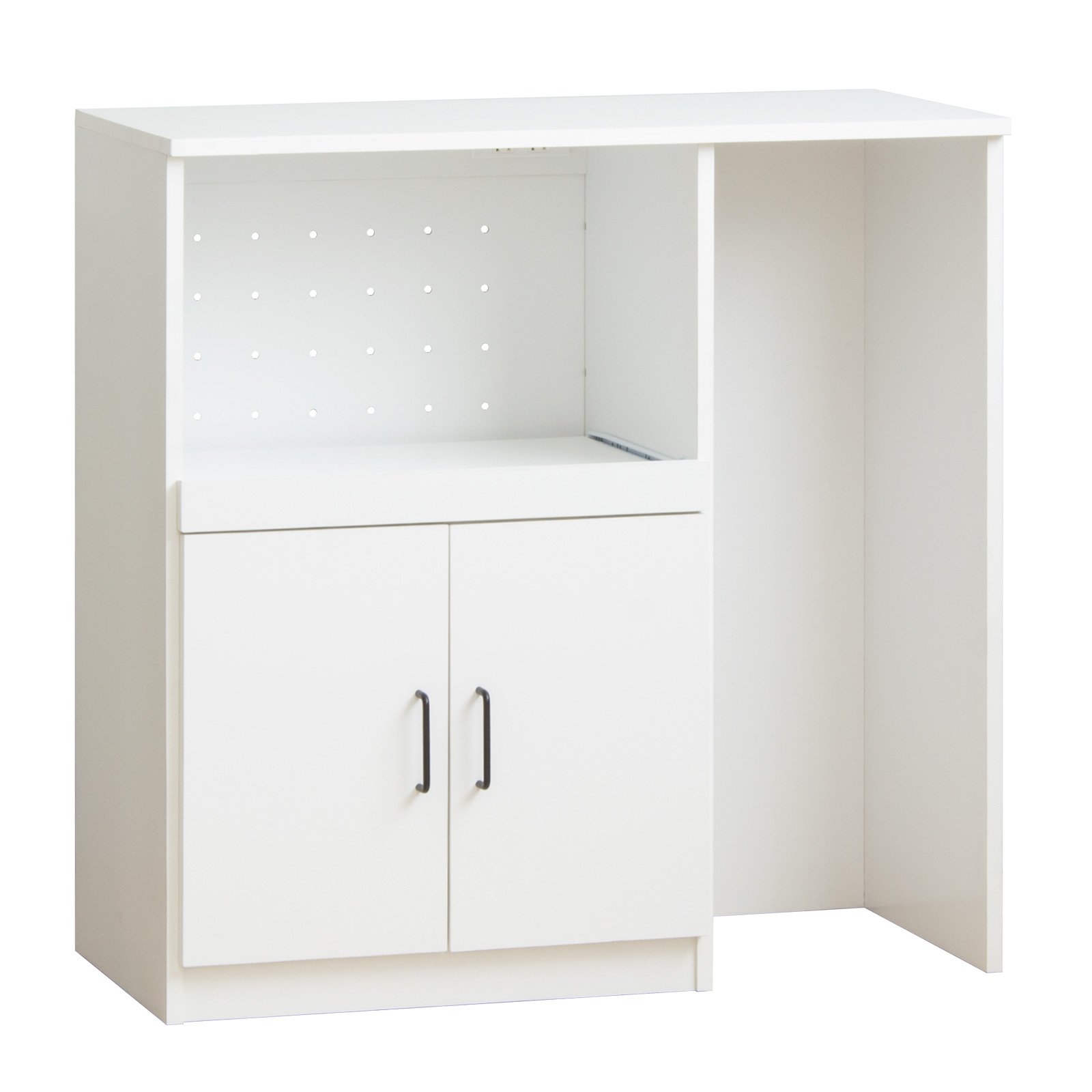 岩附 キッチンカウンター レンジ台 ロータイプ 幅90cm 高さ90cm 奥行