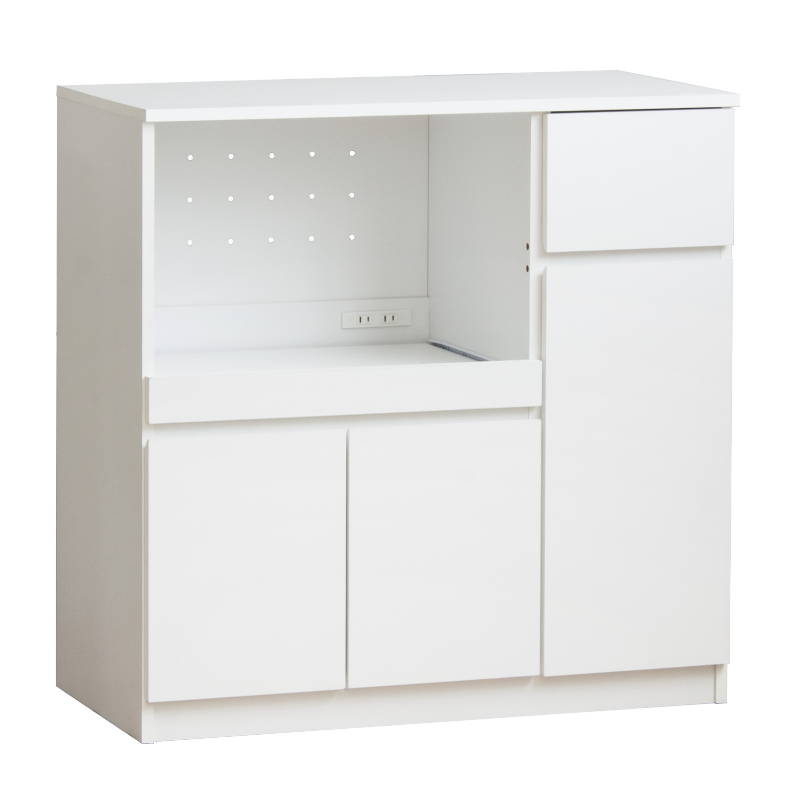 岩附 キッチンカウンター レンジ台 ロータイプ 幅90cm 高さ90cm 奥行