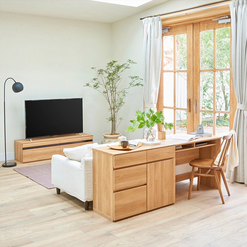 白井産業 テレビ台 テレビボード 幅150cm 65型 65インチ 北欧