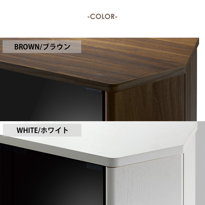テレビ台 コーナー おしゃれ 北欧 白 幅80 ハイタイプ コーナーテレビ