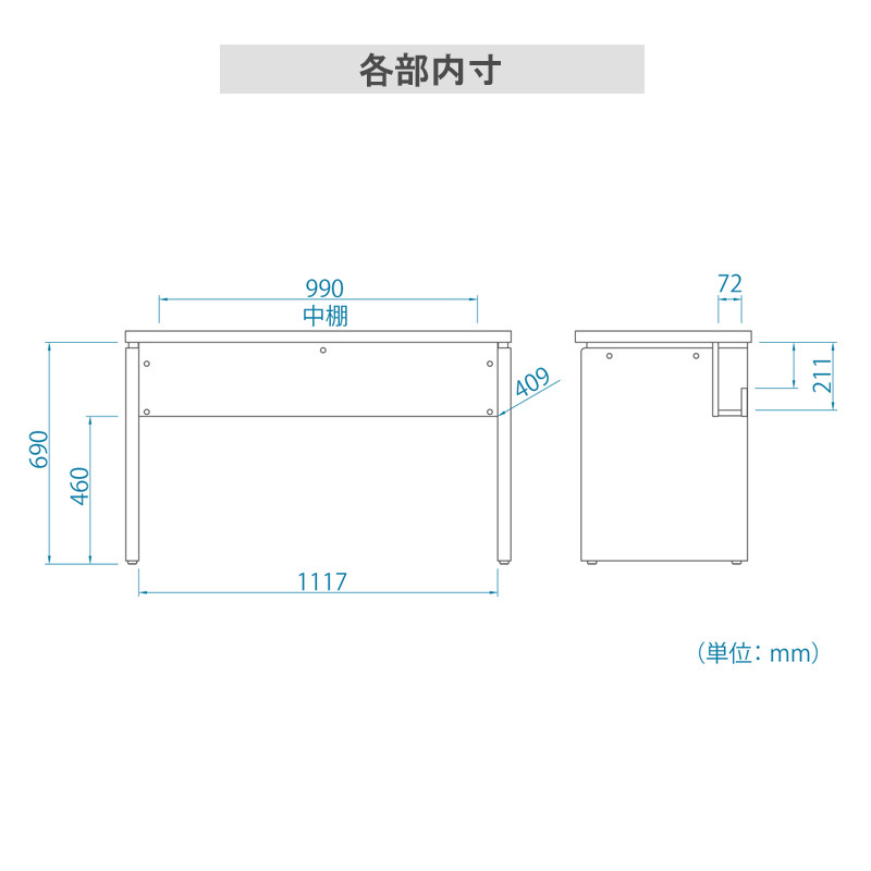 パソコンデスク デスク 幅120cm 奥行55cm セパルテック PCデスク 机 学習机 勉強机 作業机 ワークデスク 白井産業 shirai  sep-7512deskf