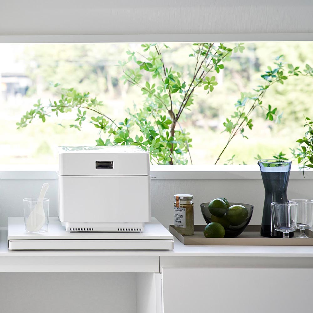 tower キッチン家電下スライドテーブル タワー 山崎実業 公式 おしゃれ