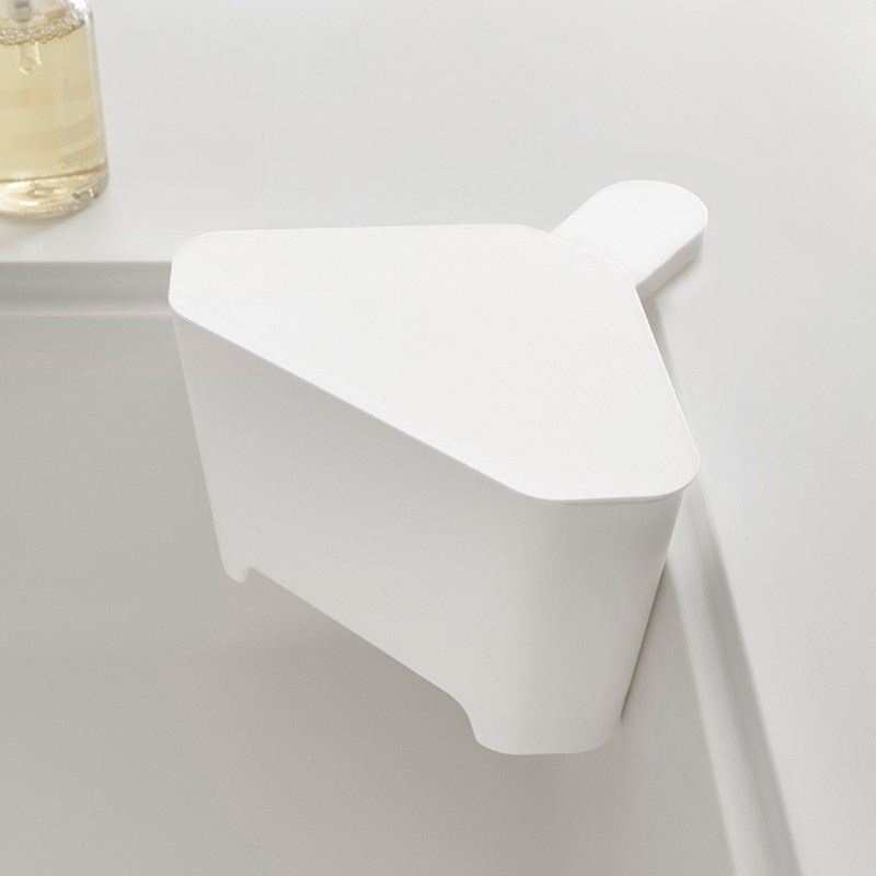 山崎実業 三角コーナー アクア AQUA おしゃれ フタ付き 蓋 収納