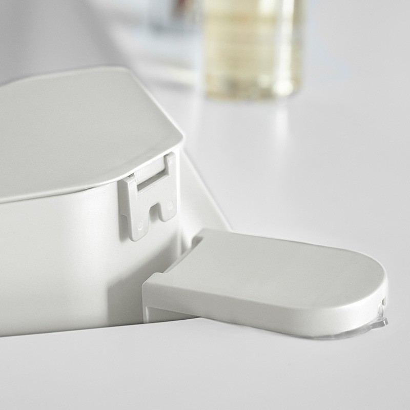 山崎実業 三角コーナー アクア AQUA おしゃれ フタ付き 蓋 収納