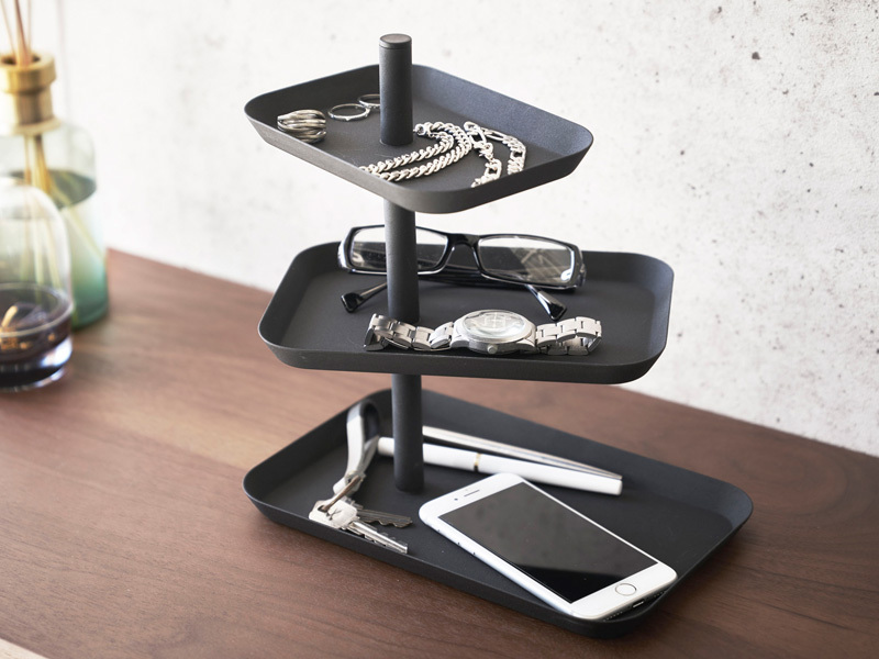 シャーリーテンプル巨大なトレー未使用品 tower アクセサリー 3段 トレー タワー おしゃれ シンプル 収納 卓上