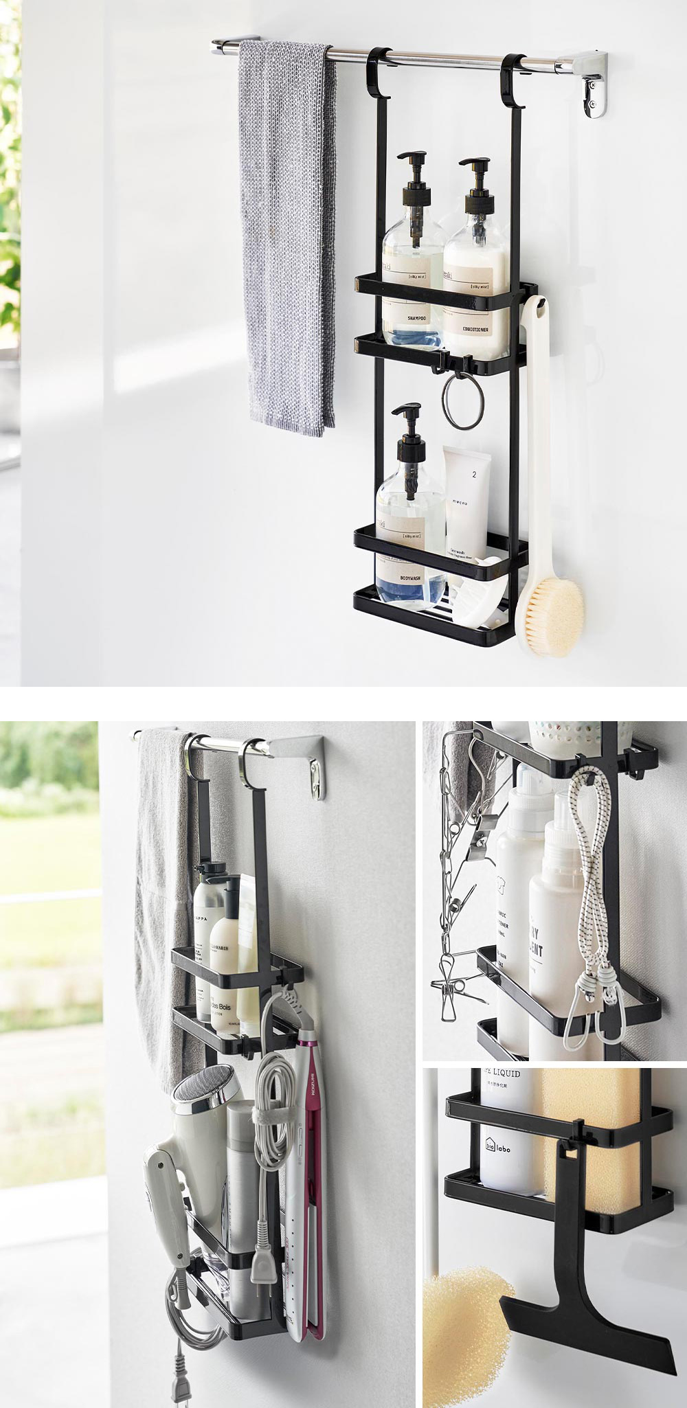 tower 引っ掛けディスペンサースタンド タワー 2段 山崎実業