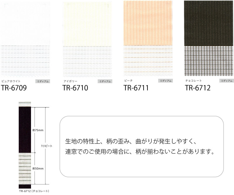 ロールスクリーン トーソー ゼブラ TR-6709～6712 インテリア