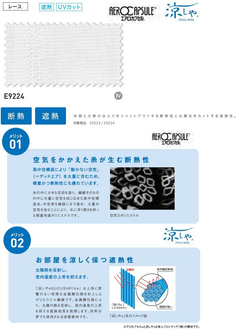 カーテン プレーンシェード アスワン セラヴィ C estlavie Function Sheer E9224 ハイグレード縫製 約2倍ヒダ 298×300cmまで :asct1h13 174:インテリアカタオカ