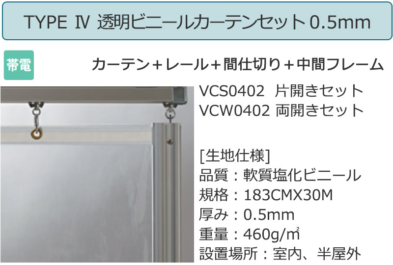 vcs0403 TYPE4 片開きセット 0.3mm インテリアカタオカ ヤフー店