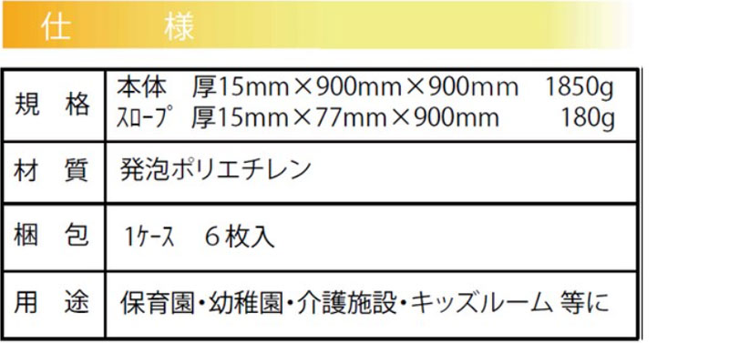 【10枚以上1枚単位で販売】ジョイントクッション 900mm角 極厚 15mm厚 接着剤不要 置き敷 簡単施工 防水 お手入れ簡単 ジョイントクッション90 JQN-90(1枚)｜interiorkataoka｜05