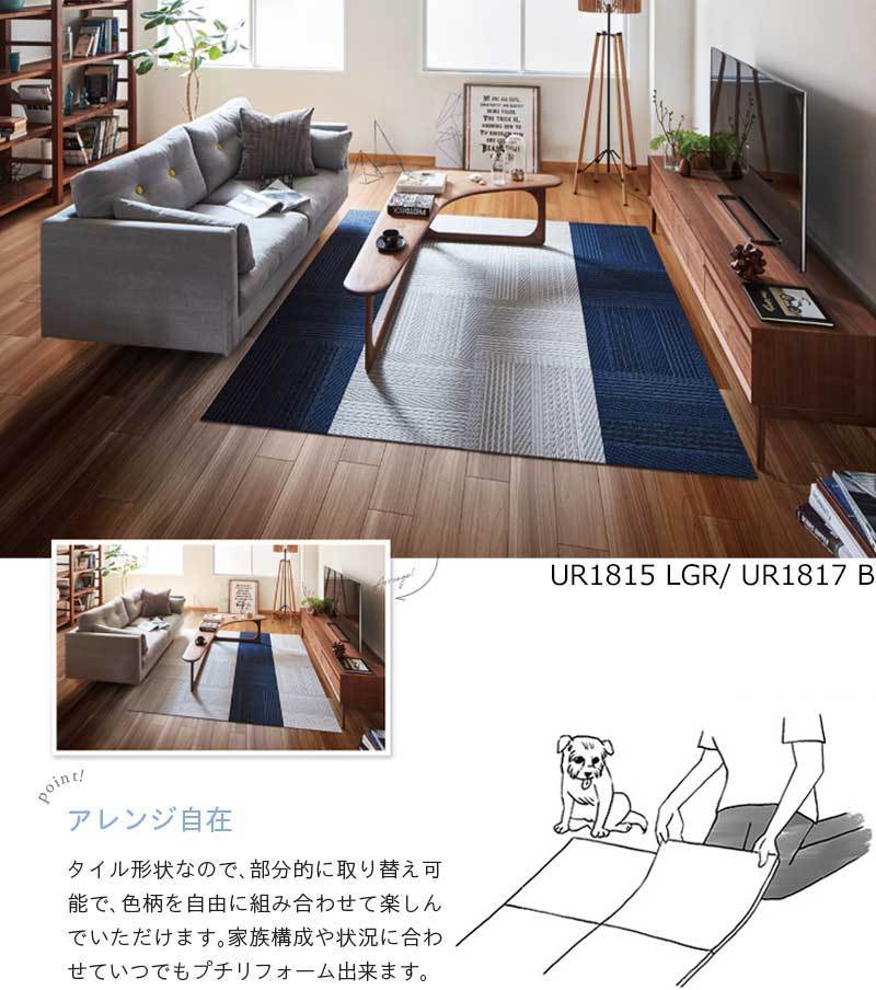 川島織物セルコン Unit Rug