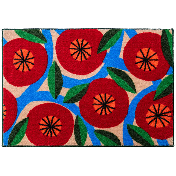 �y���������z�f�U�C�i�[�ɂ�錵�I���ꂽ���փ}�b�g  matlier JPM-Indoor BOOKHOU POPPIES 45×65cm(DH00005)