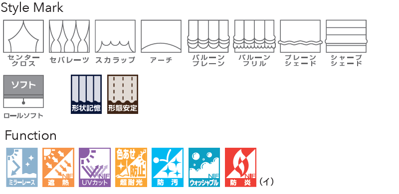 リリカラ オーダーカーテン ＆time アンドタイム レギュラー縫製 約2倍